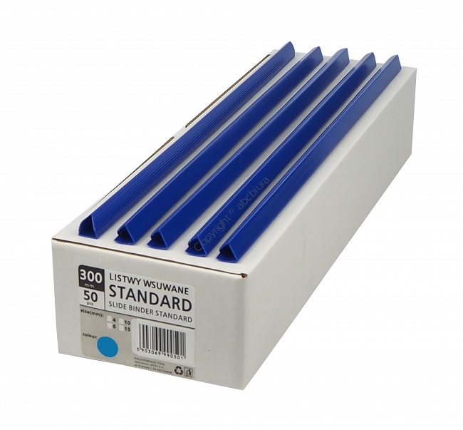 Listwy wsuwane 9 mm / 10 mm niebieskie