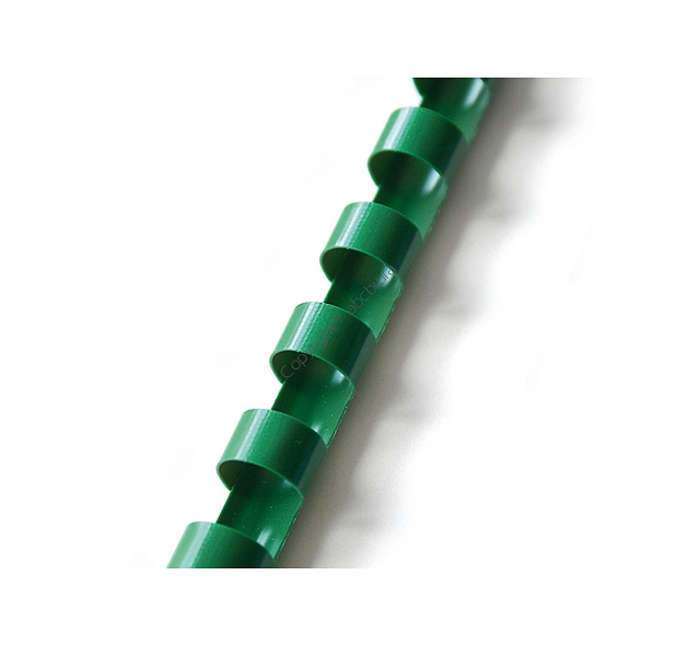 Grzbiety do bindowania 14 mm, oprawa do 125 kartek, zielone