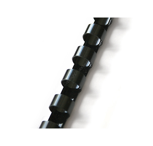 Grzbiety do bindowania 19 mm, oprawa do 165 kartek, czarne